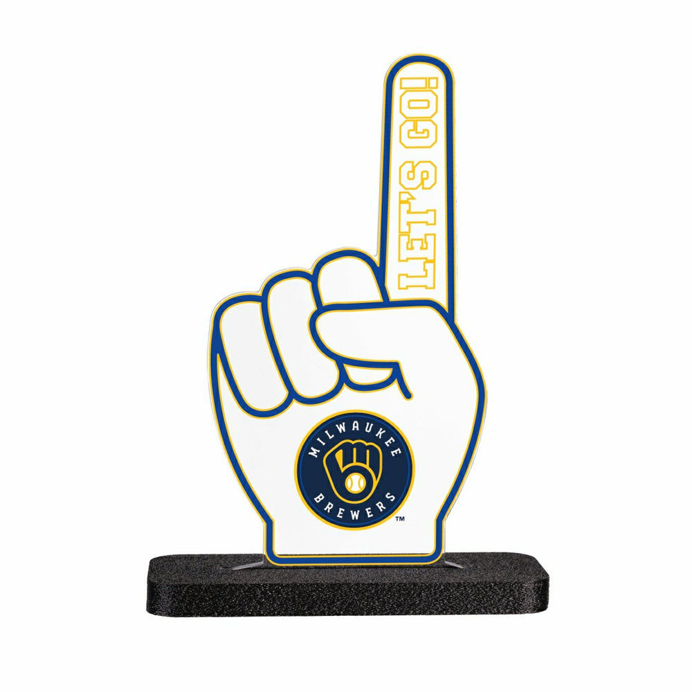Milwaukee Brewers Baseball Foam Finger Desklite LED Decor