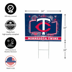 Minnesota Twins Yard Sign, Patriotic