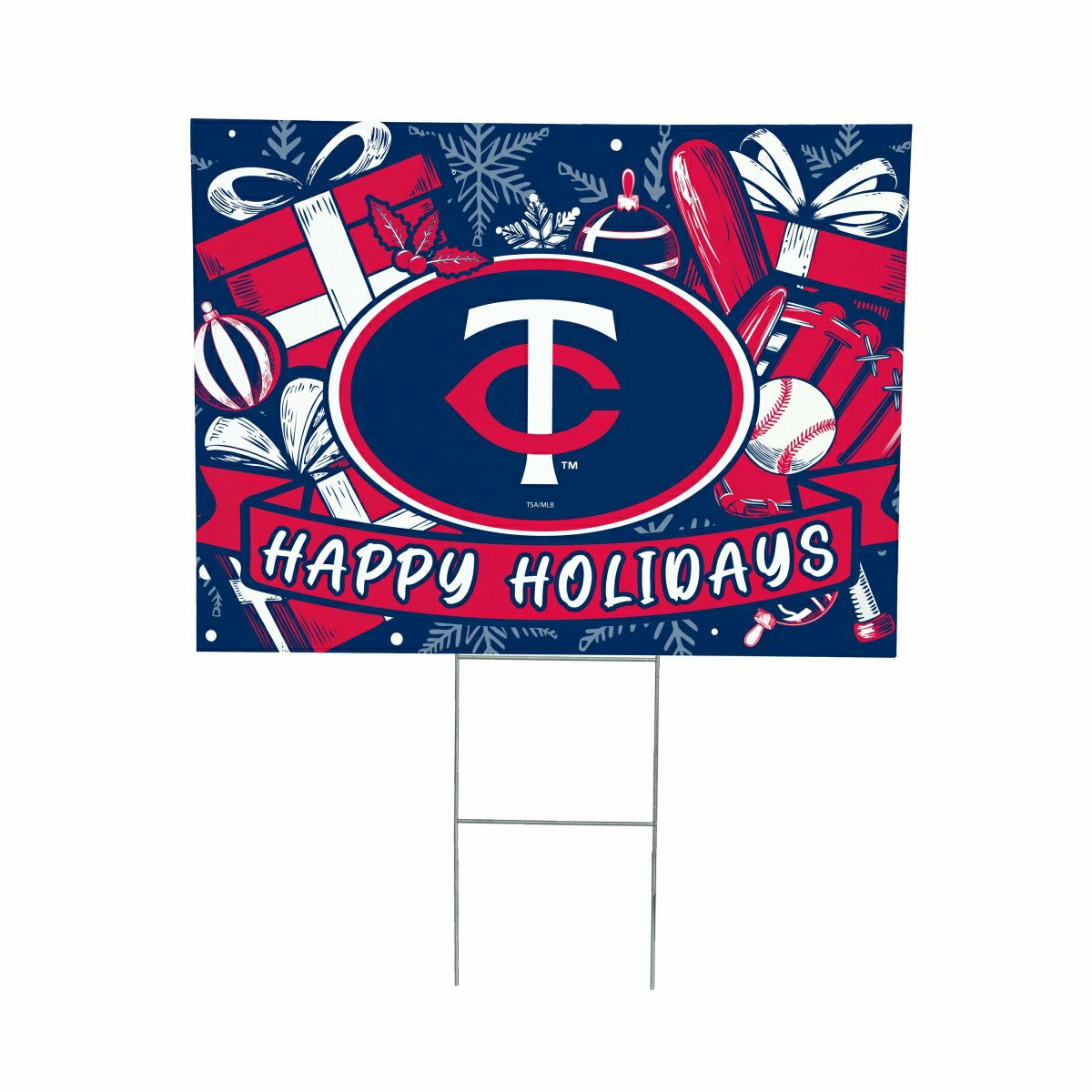 Minnesota Twins Yard Sign, Holiday