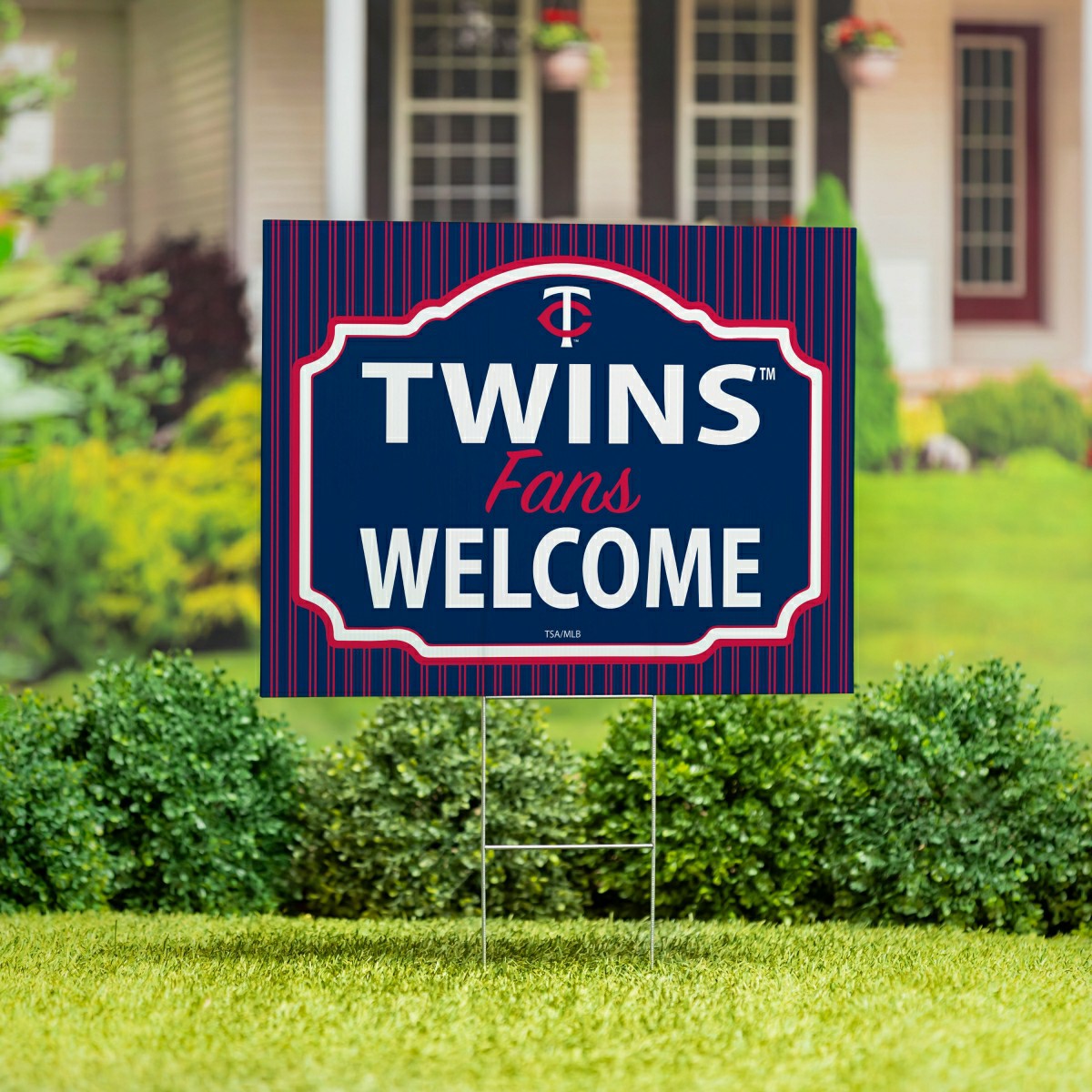 Minnesota Twins Coroplast Yard Sign, "Fans Welcome"