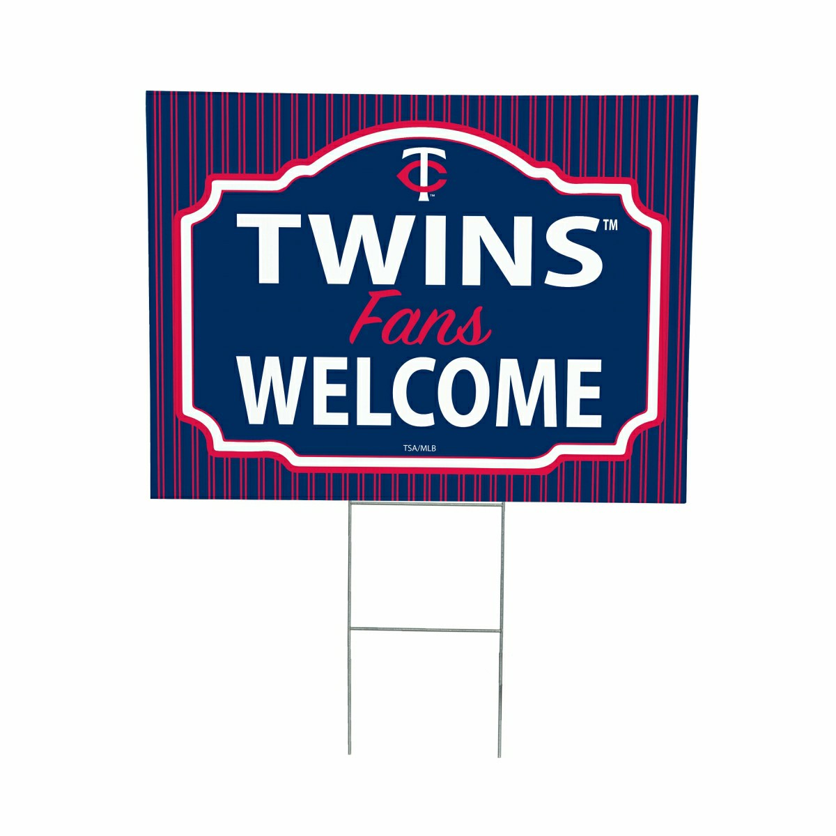 Minnesota Twins Coroplast Yard Sign, "Fans Welcome"