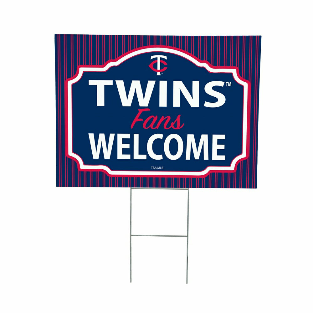 Minnesota Twins Coroplast Yard Sign, "Fans Welcome"