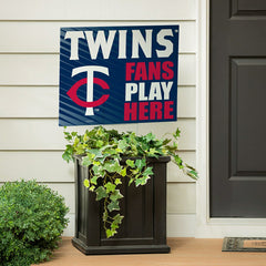 Minnesota Twins Coroplast Yard Sign "Fans Play Here"