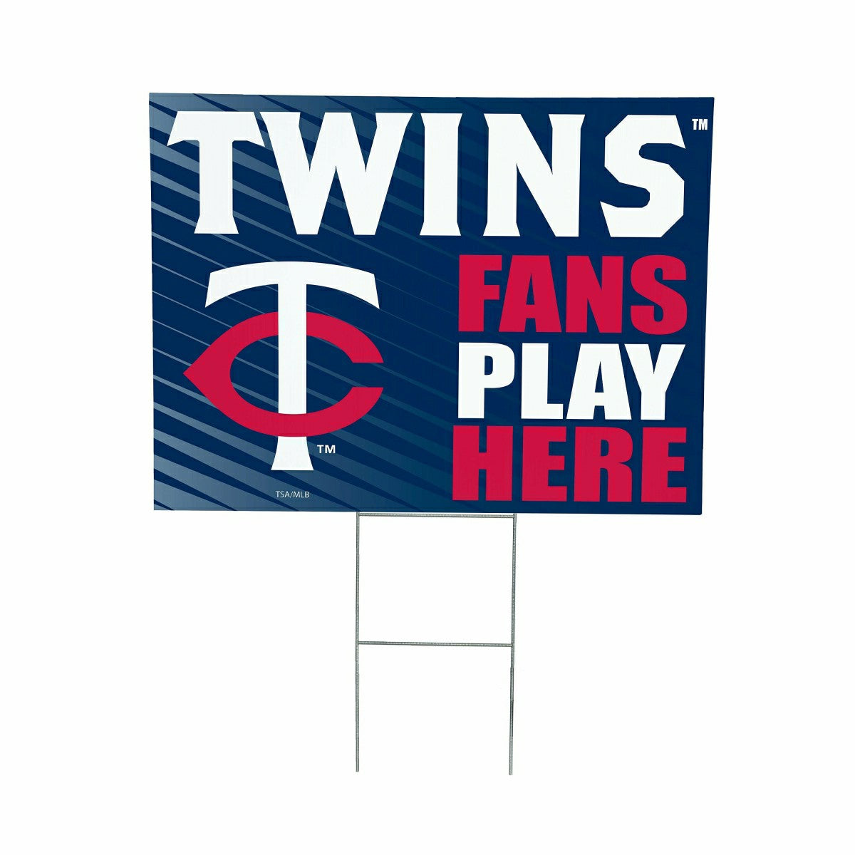 Minnesota Twins Coroplast Yard Sign "Fans Play Here"