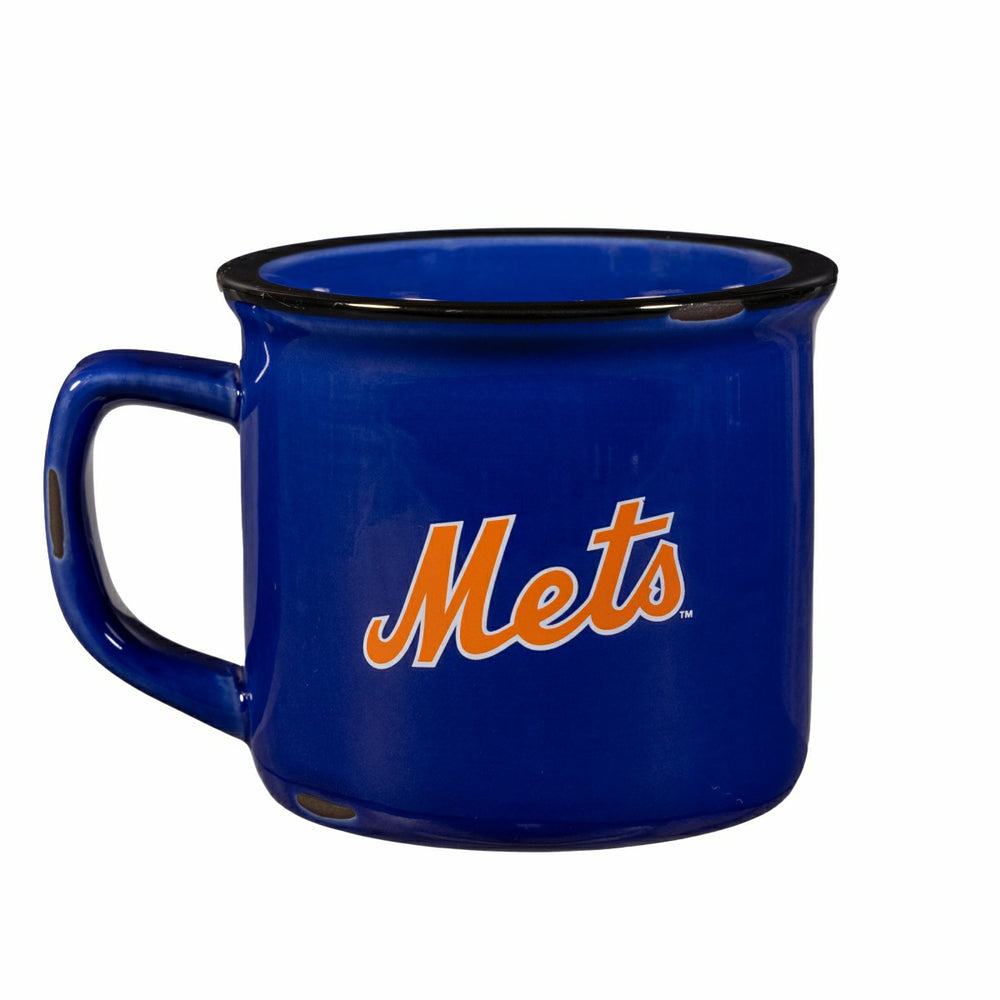 New York Mets Ceramic Camp Cup with Enamel Finish, 14oz