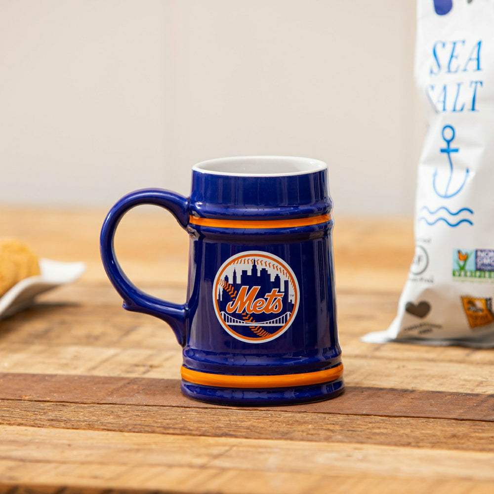 New York Mets Ceramic Stein Cup, 24oz