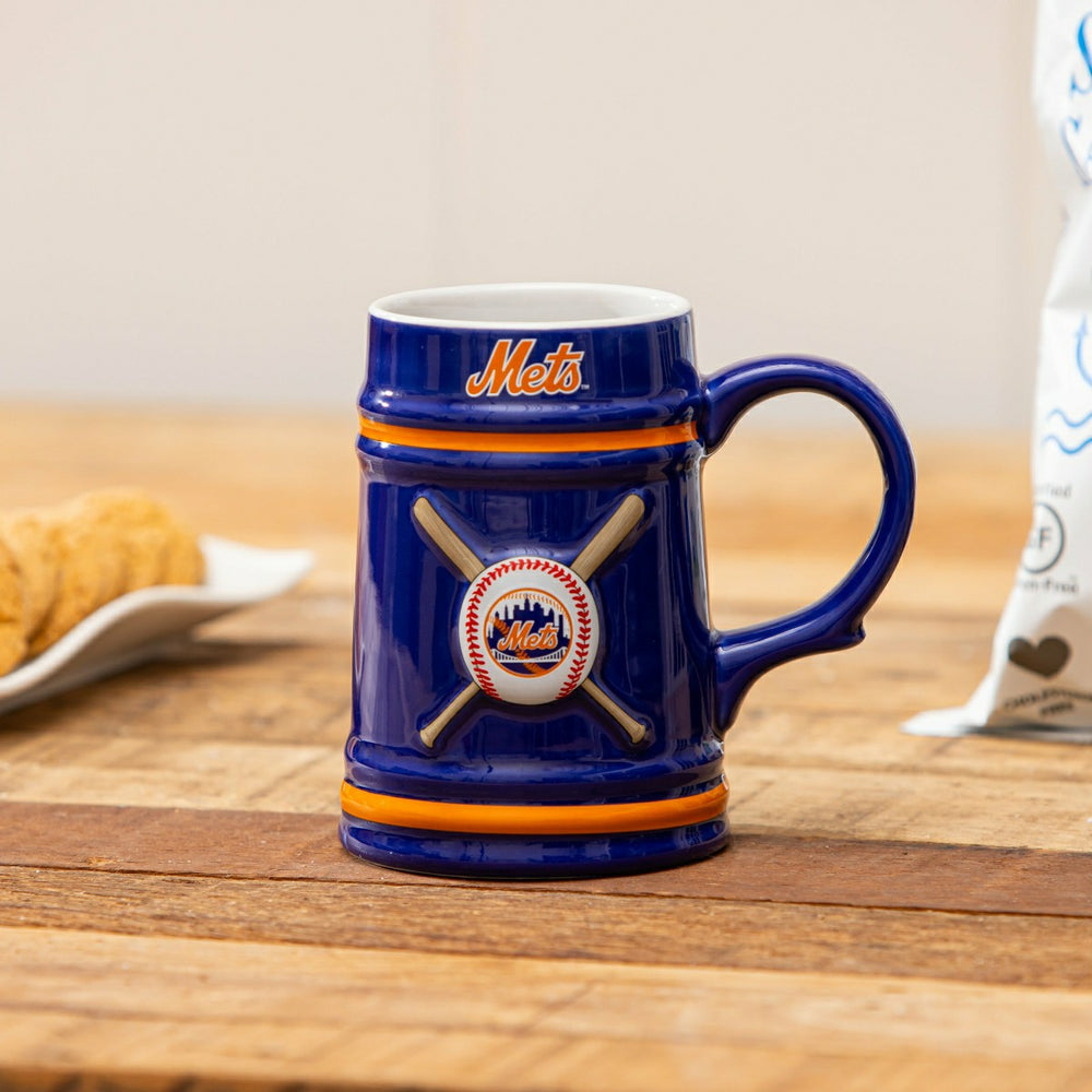 New York Mets Ceramic Stein Cup, 24oz