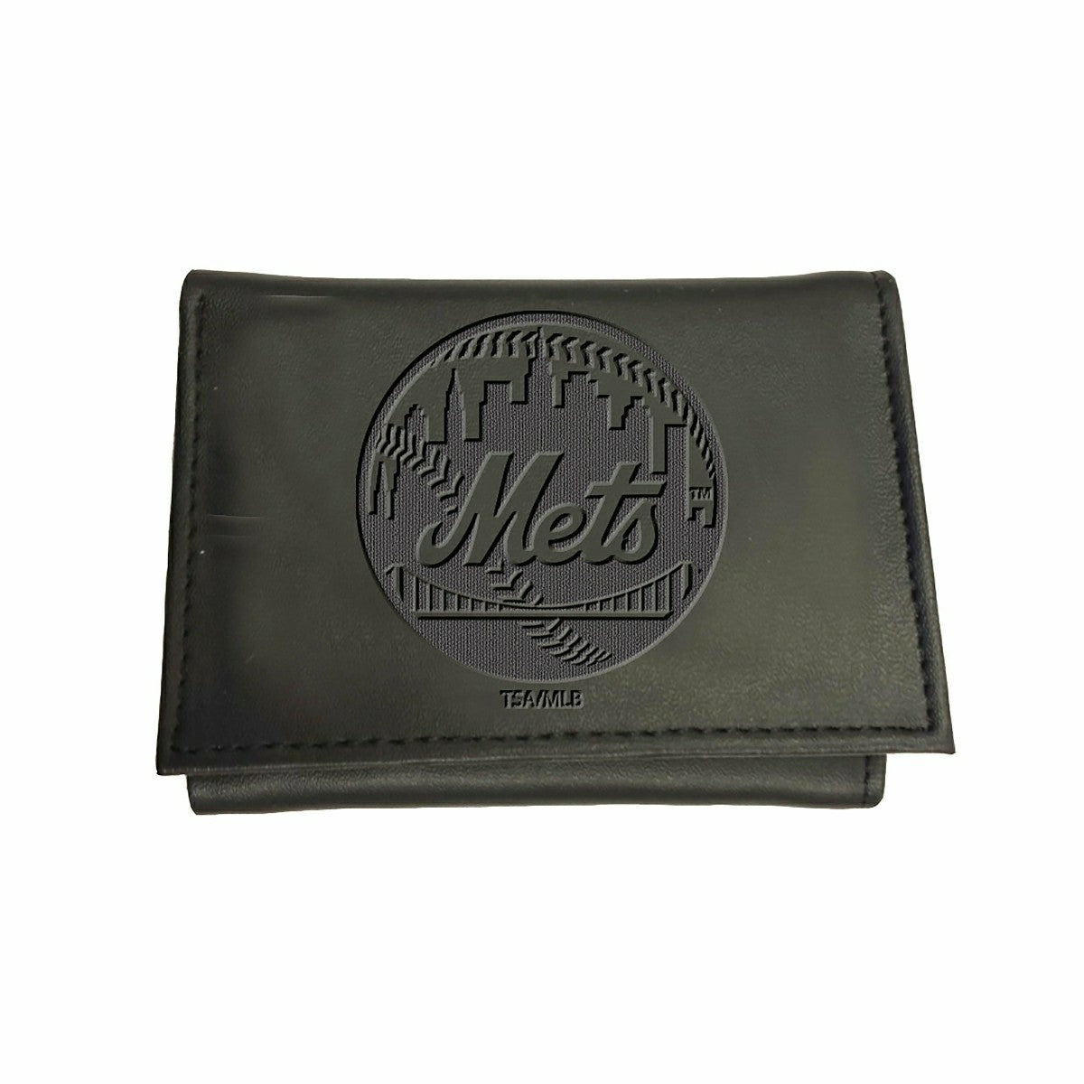 New York Mets Tri-Fold Wallet Black