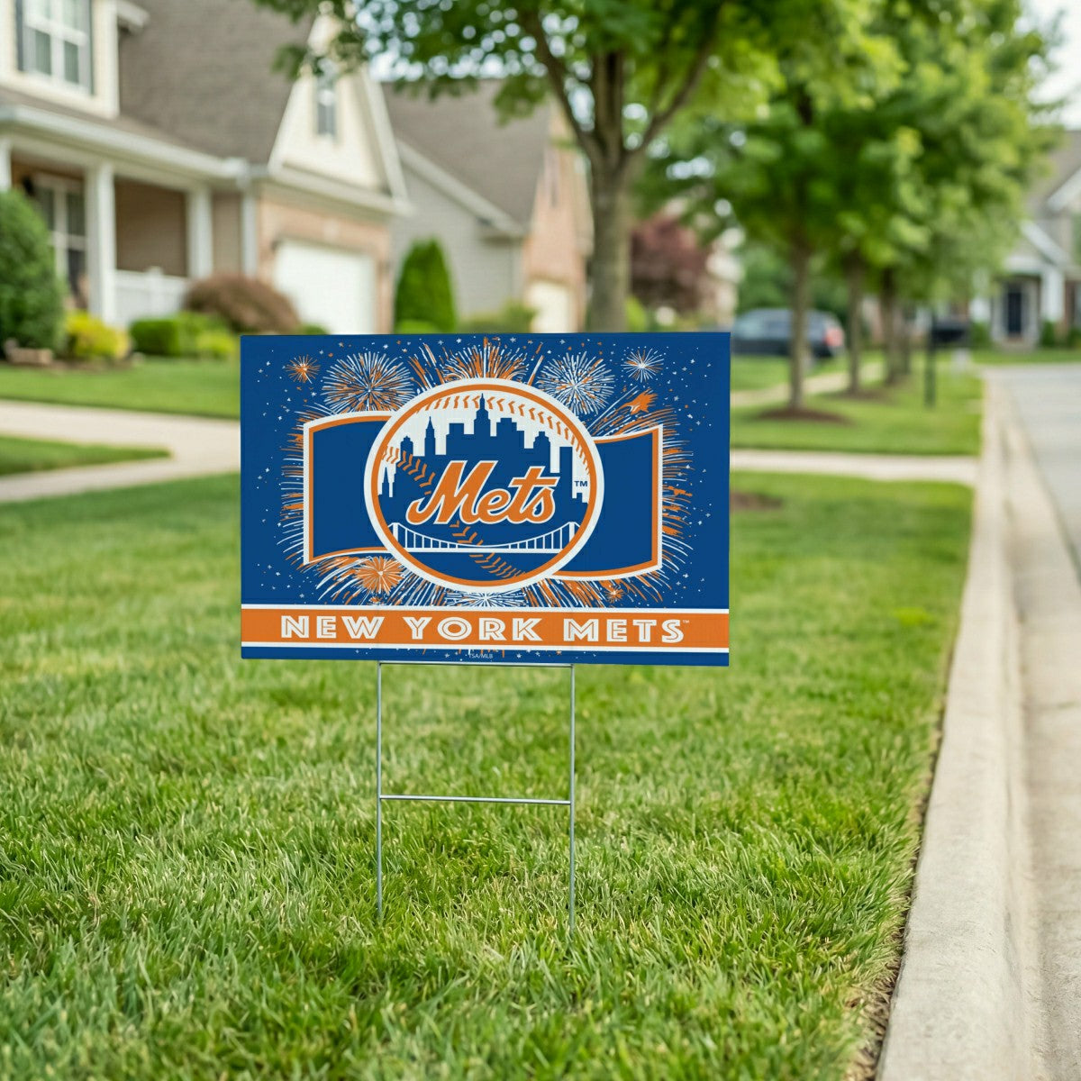 New York Mets Yard Sign, Patriotic