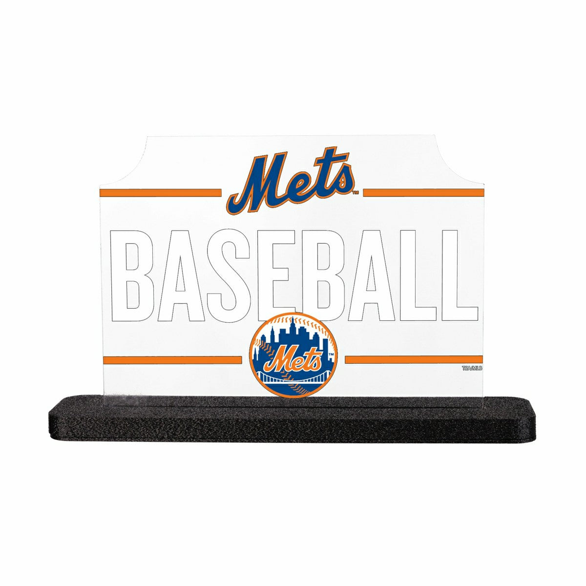New York Mets Baseball Rectangle Desklite LED Decor