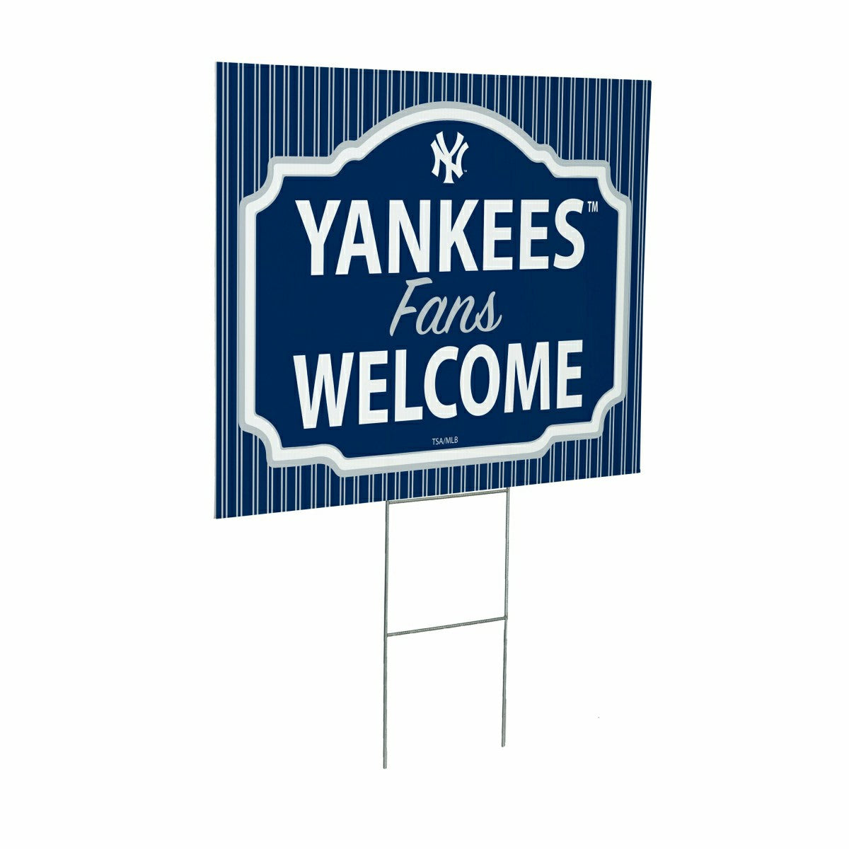 New York Yankees Coroplast Yard Sign, "Fans Welcome"