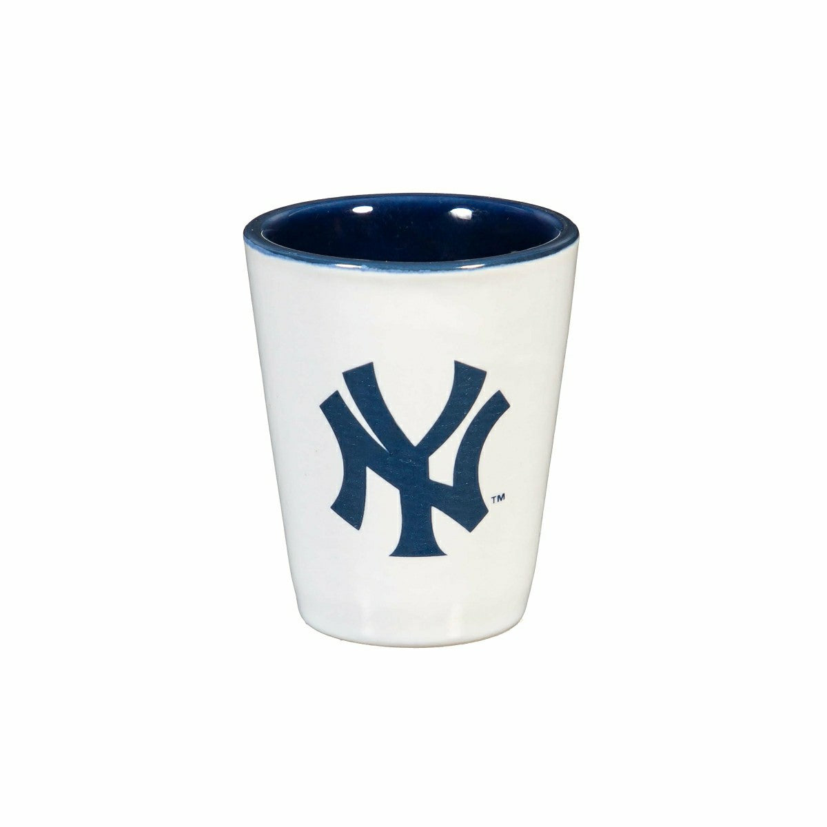 New York Yankees 4-Piece Ceramic 2oz. Shot Glass Set