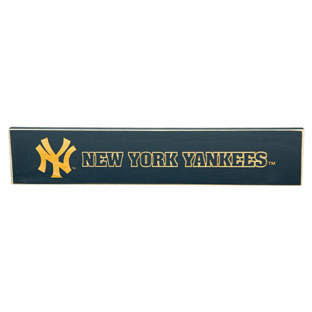New York Yankees Engraved Wood Sign, 3.5" x 18"