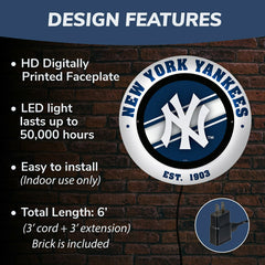 New York Yankees, Metal Lite, Round