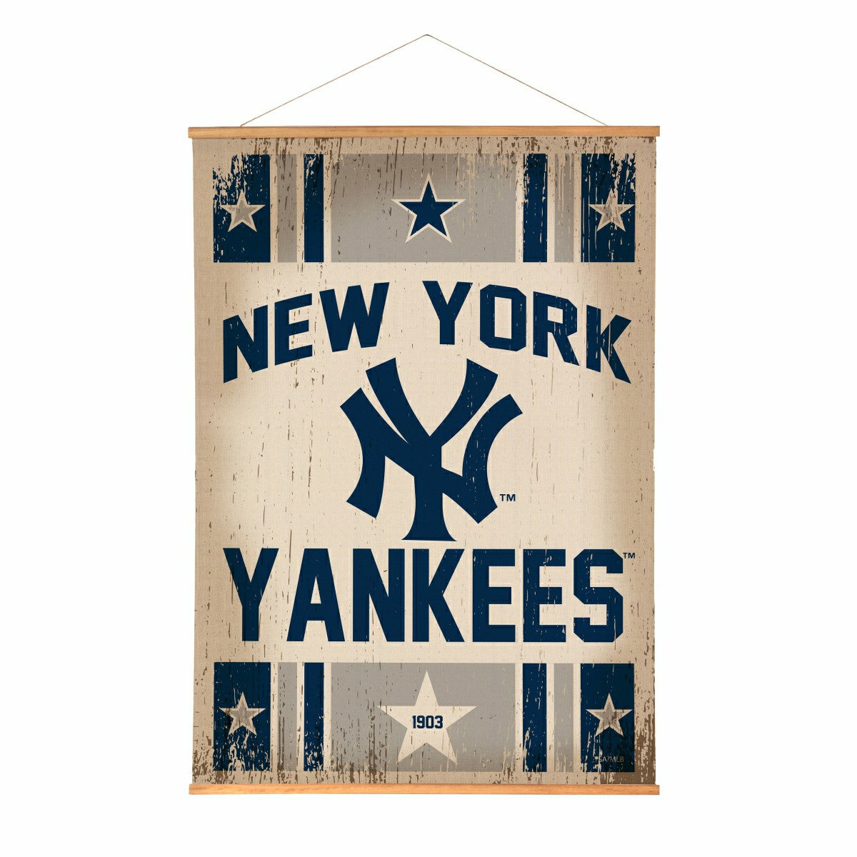 New York Yankees, Canvas Wall Tapestry, Large, 54x36