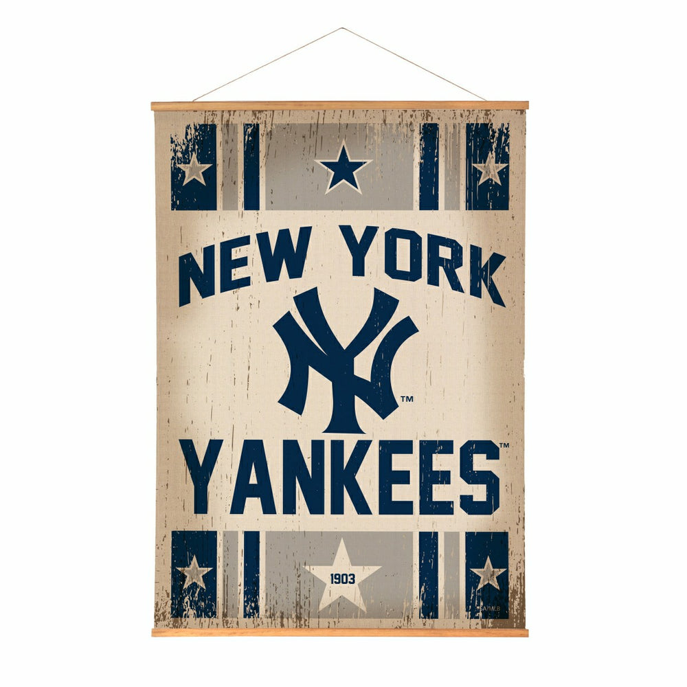 New York Yankees, Canvas Wall Tapestry, Large, 54x36