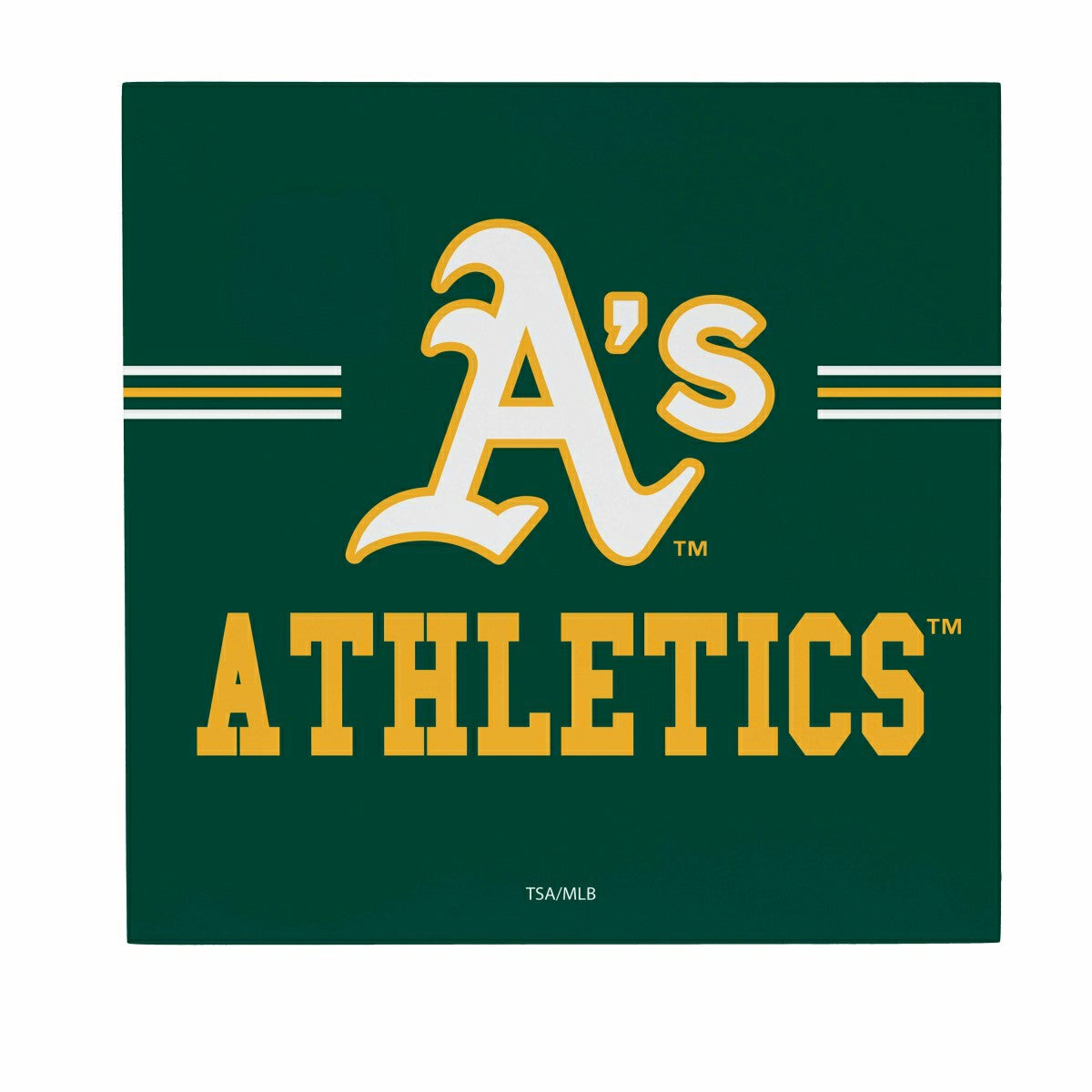 Athletics Wood Wall Sign, 12x12