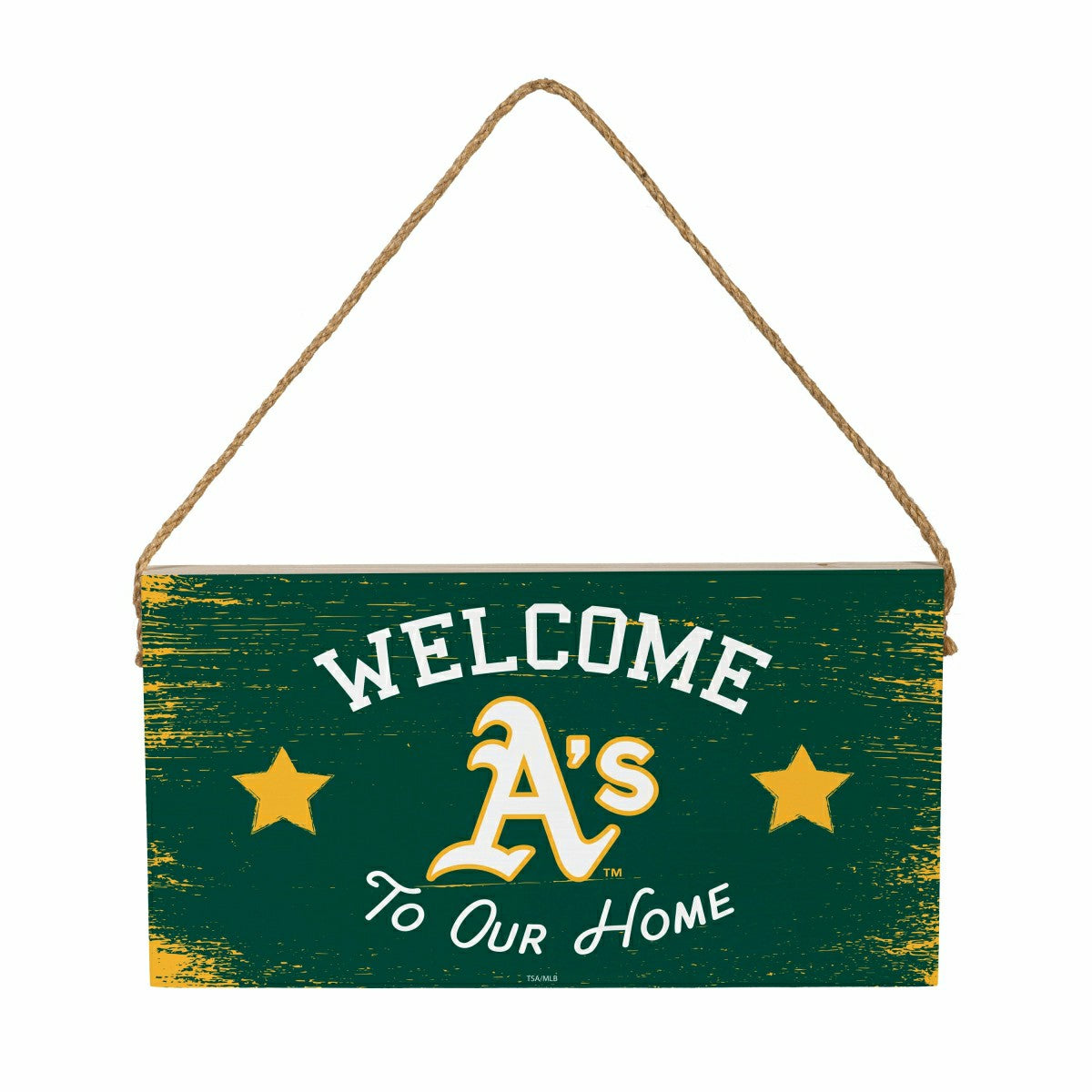 Athletics Wood Wall Sign, 6x11
