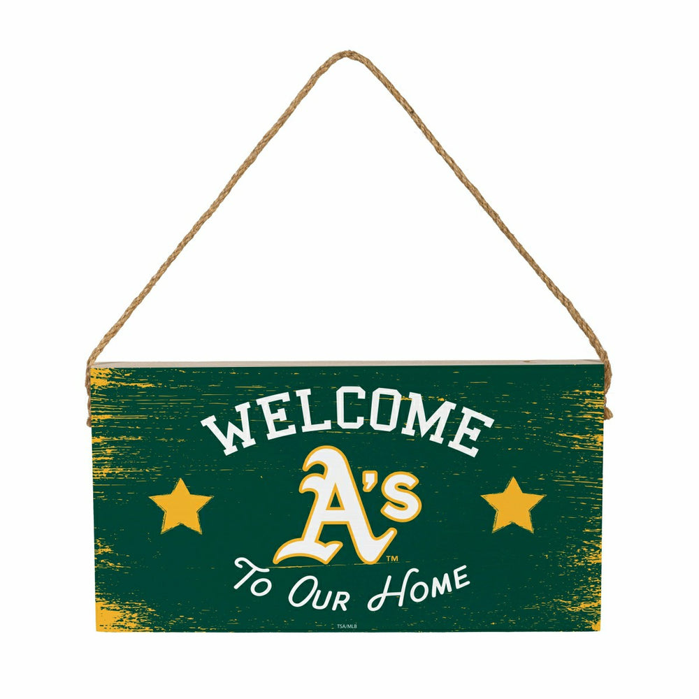 Athletics Wood Wall Sign, 6x11