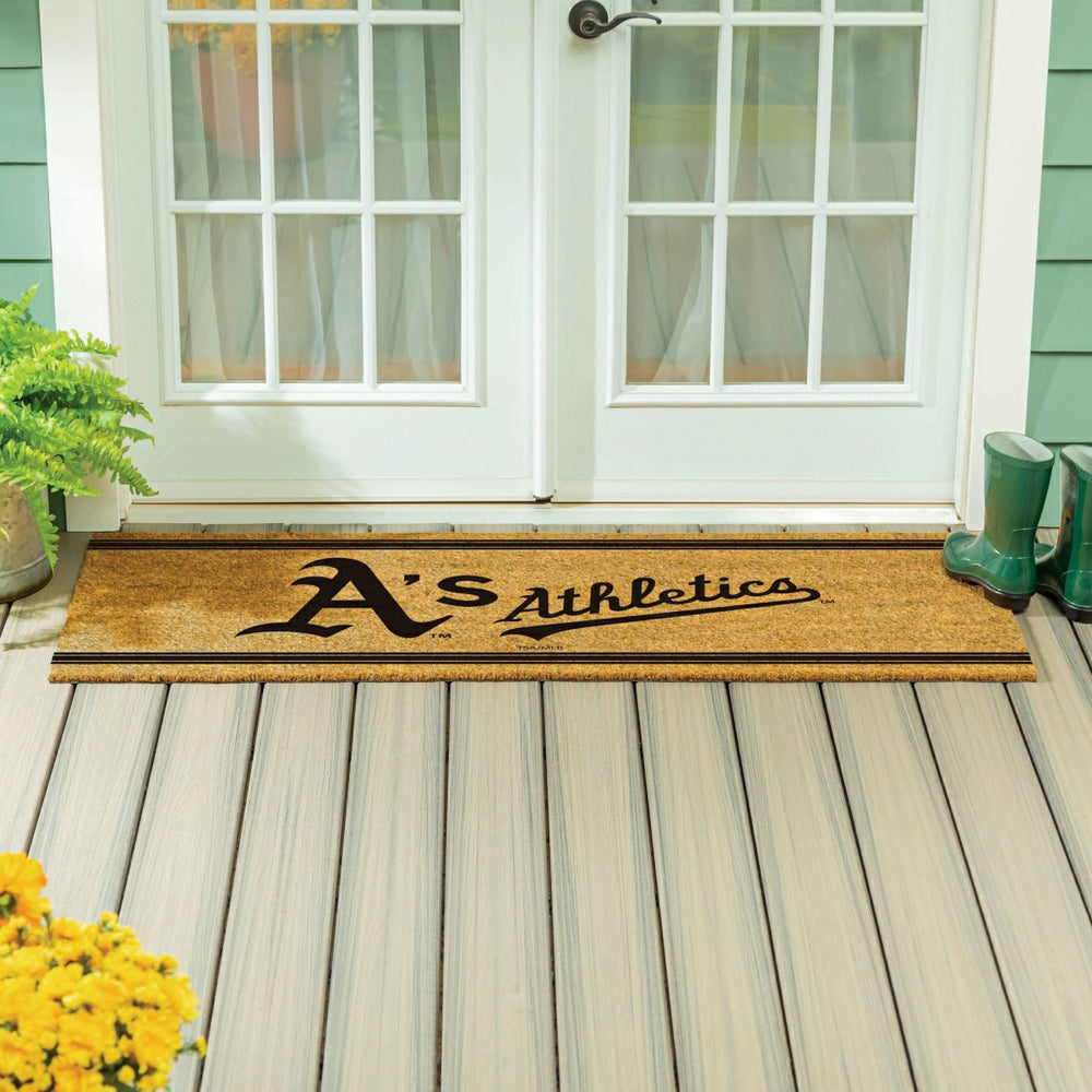 Oakland A's Extra Large One Color Coir Mat, 60"x24"