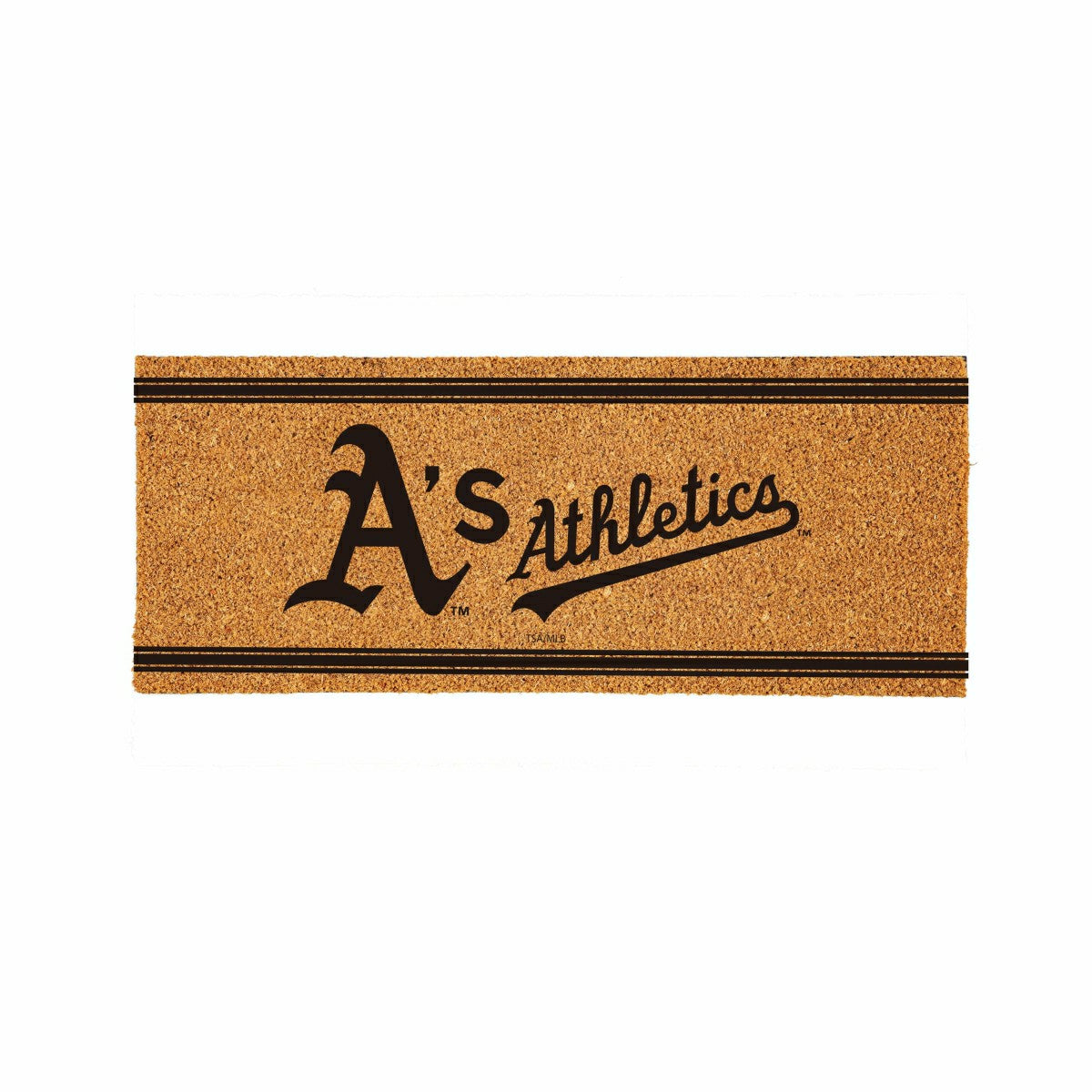 Oakland A's Extra Large One Color Coir Mat, 60"x24"
