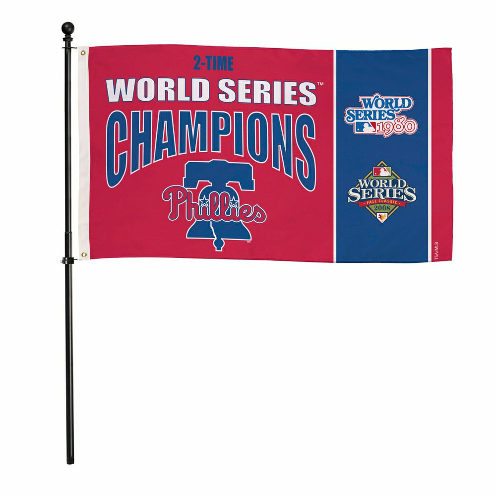 Philadelphia Phillies Single Sided Flag w/ 2 Grommets, 3'x5' Multi Win
