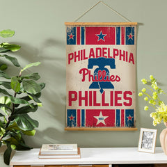 Philadelphia Phillies, Canvas Wall Tapestry, Medium, 36x24