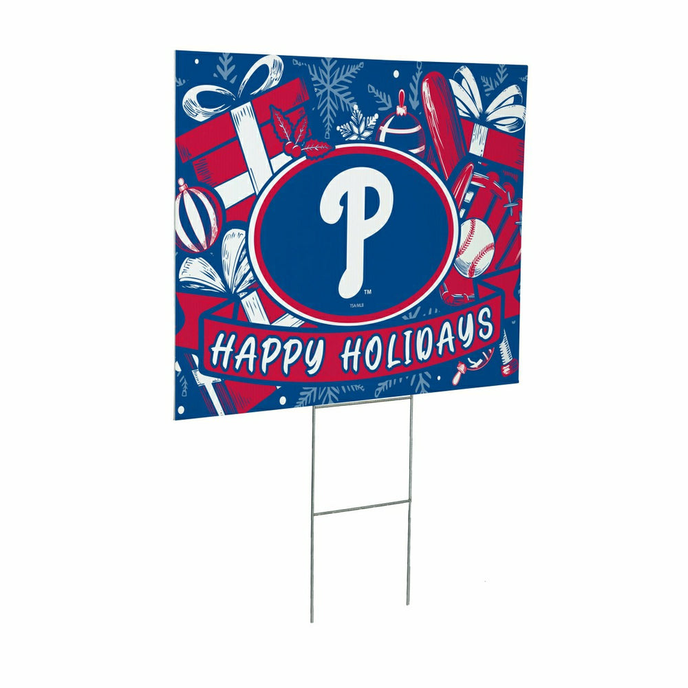 Philadelphia Phillies Yard Sign, Holiday