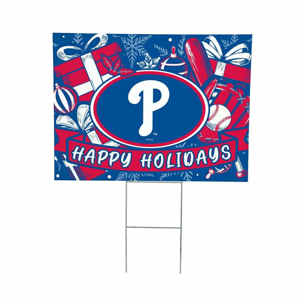 Philadelphia Phillies Yard Sign, Holiday