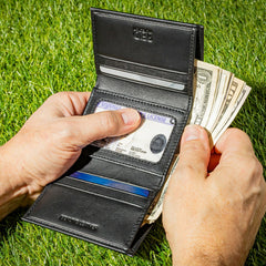 Philadelphia Phillies Black Tri-Fold Embroidered Wallet w/ RFID Blocking