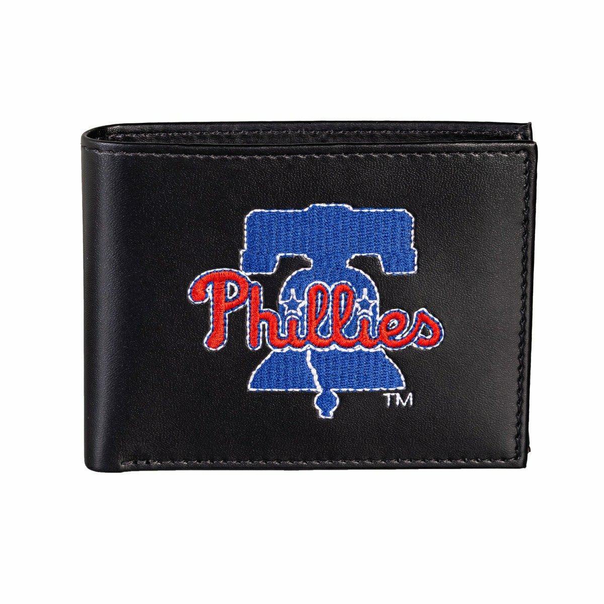 Philadelphia Phillies Black Bi-Fold Embroidered Wallet w/ RFID Blocking