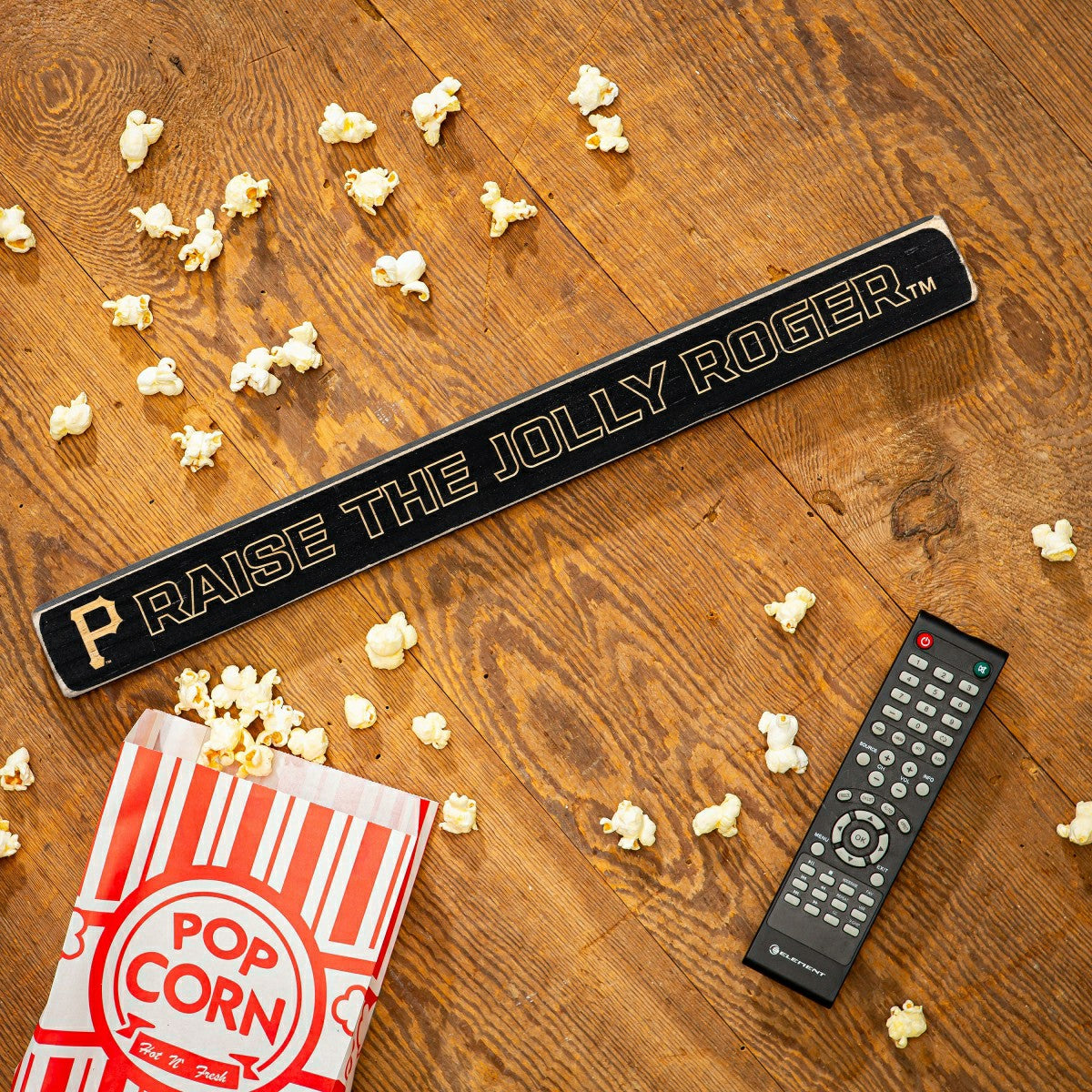 Pittsburgh Pirates Engraved Wood Sign, 1.5" x 18"