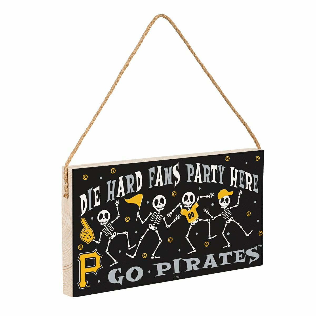 Pittsburgh Pirates Halloween Wood Wall Sign, 6x11