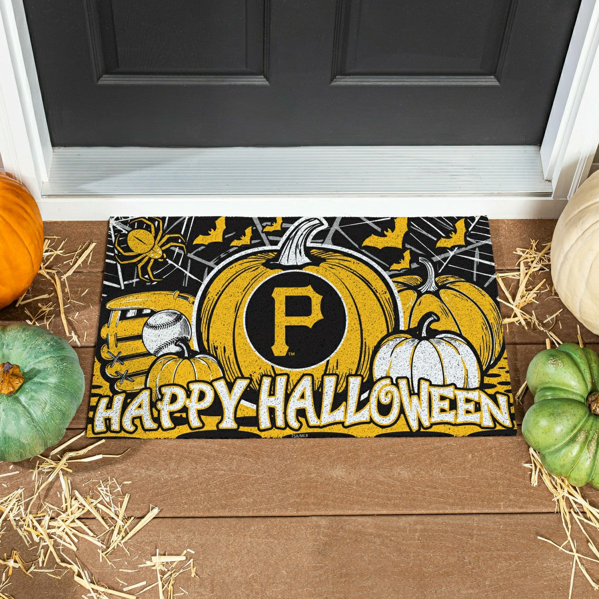 Pittsburgh Pirates Halloween PVC Mat, 28"x16"