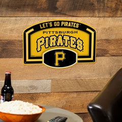 Pittsburgh Pirates USA Embossed Steel Wall Sign, 11" x 17"