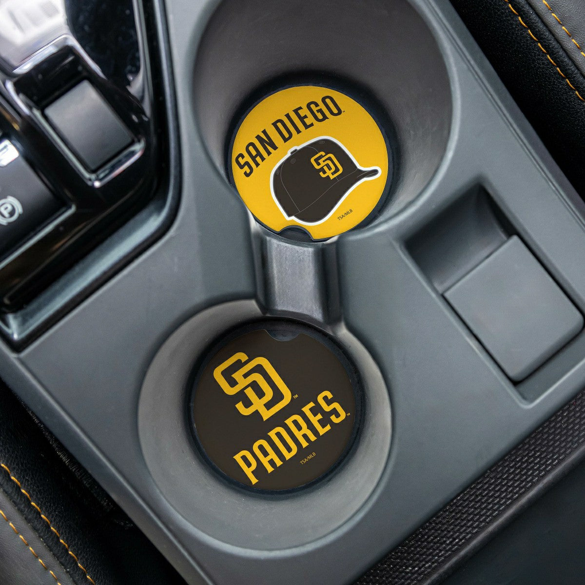 San Diego Padres Car Coaster Set, 2pc
