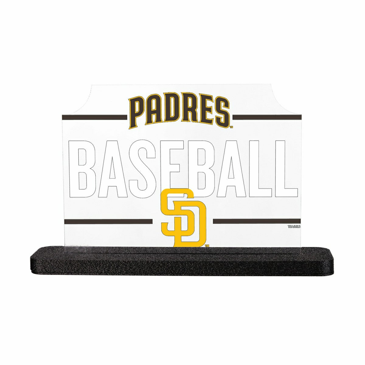 San Diego Padres Baseball Rectangle Desklite LED Decor