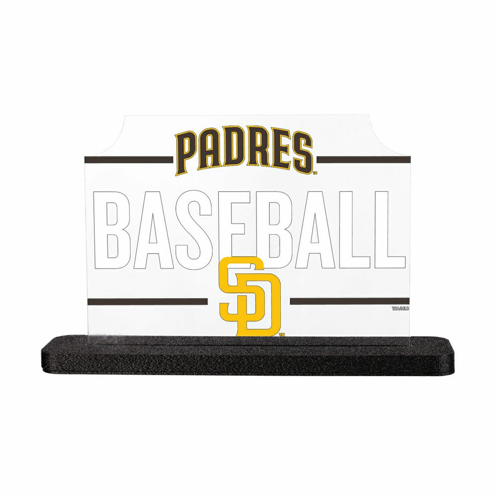 San Diego Padres Baseball Rectangle Desklite LED Decor