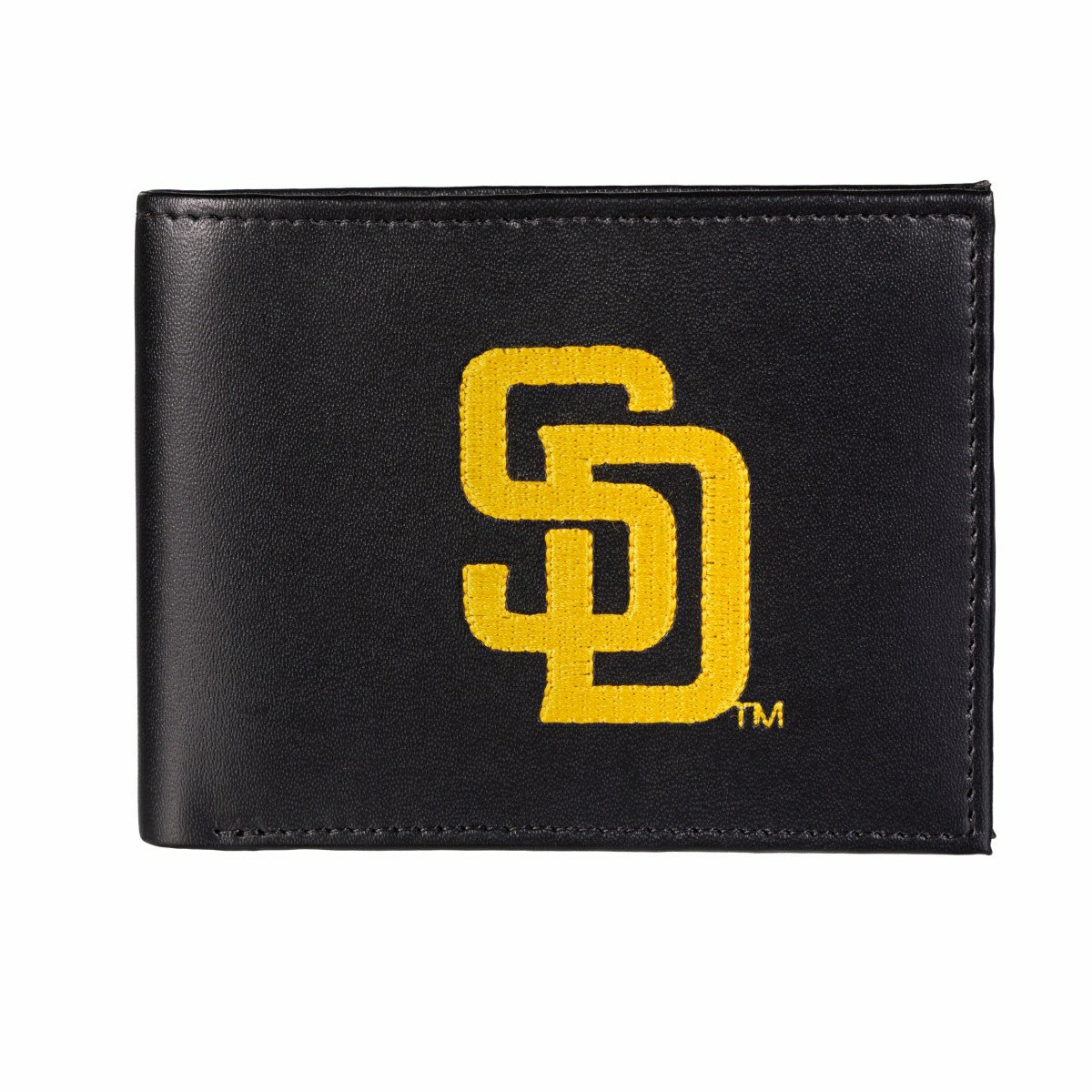San Diego Padres Black Bi-Fold Embroidered Wallet w/ RFID Blocking