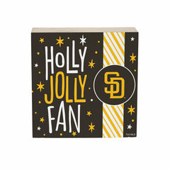 San Diego Padres Block, Holiday, 6x6