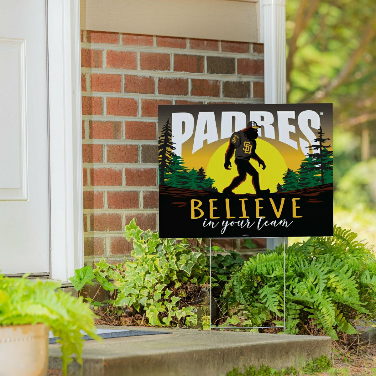 San Diego Padres Yard Sign, Bigfoot