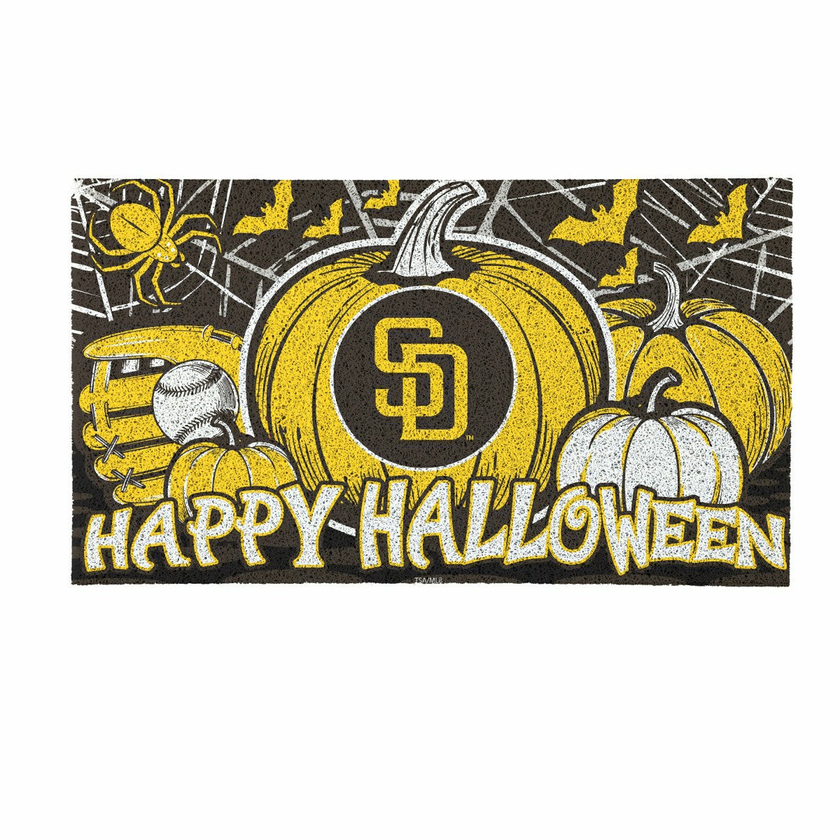 San Diego Padres Halloween PVC Mat, 28"x16"