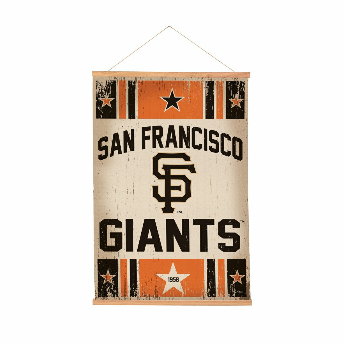 San Francisco Giants, Canvas Wall Tapestry, Medium, 36x24
