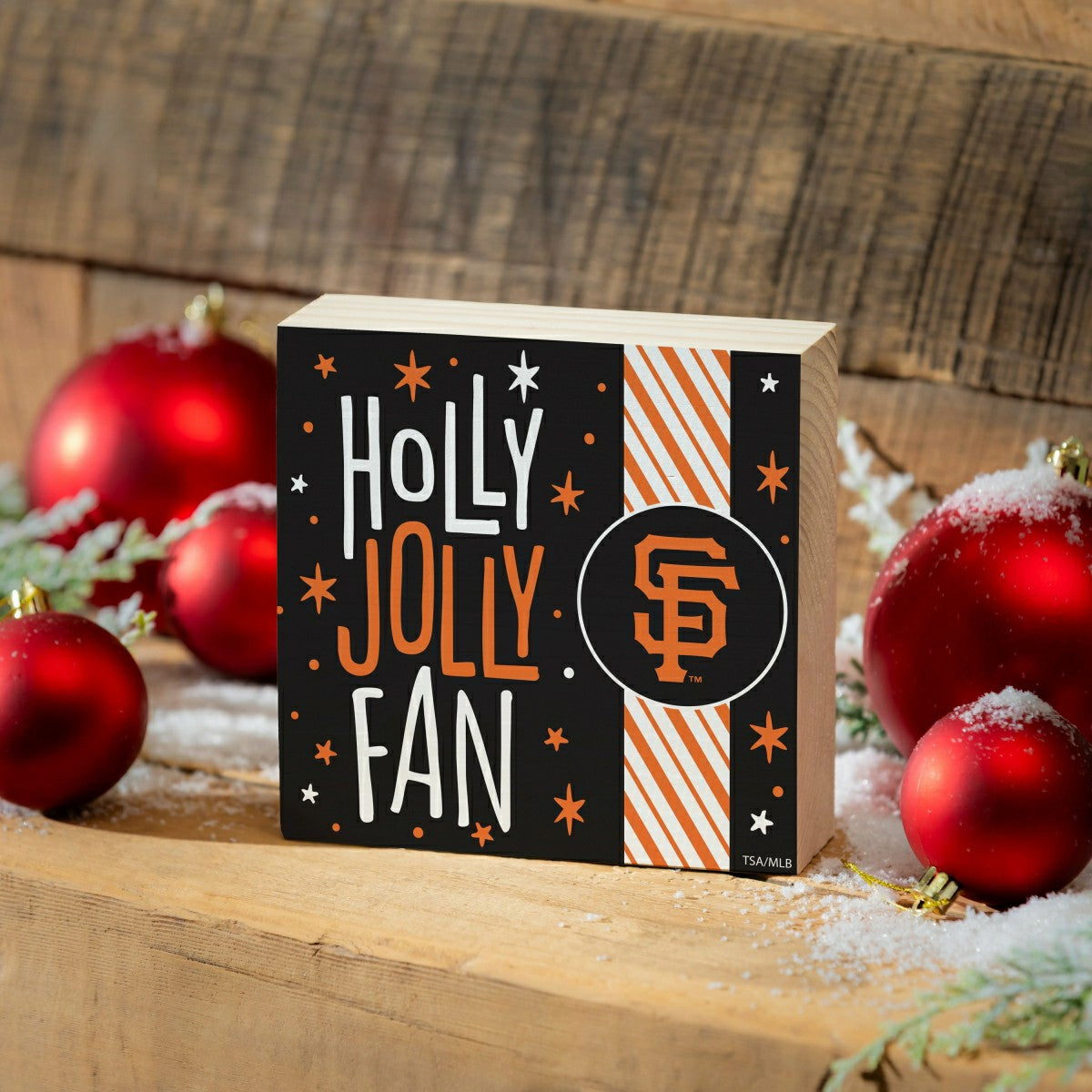 San Francisco Giants Block, Holiday, 6x6