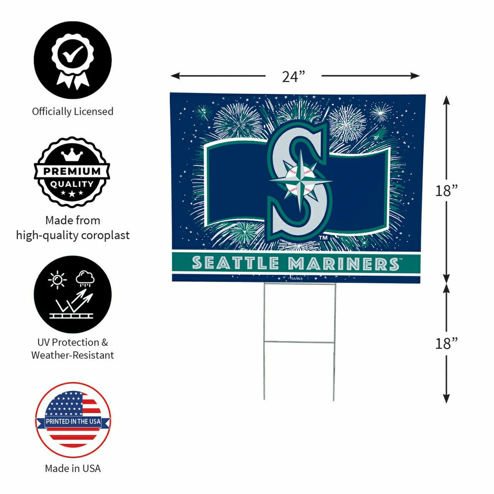 Seattle Mariners Yard Sign, Patriotic