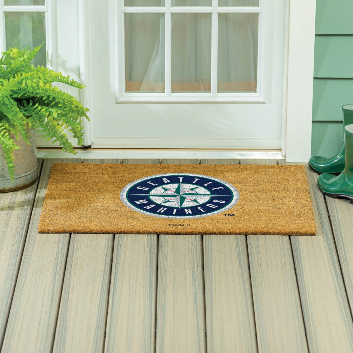 Seattle Mariners Large Full Color Coir Mat, 36"x24"