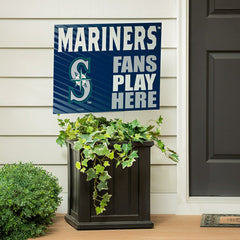 Seattle Mariners Coroplast Yard Sign "Fans Play Here"