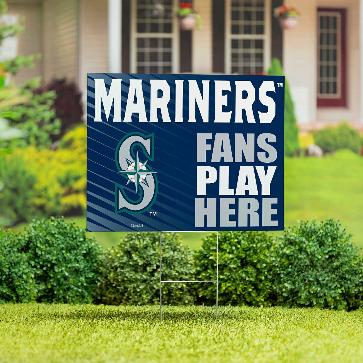 Seattle Mariners Coroplast Yard Sign "Fans Play Here"
