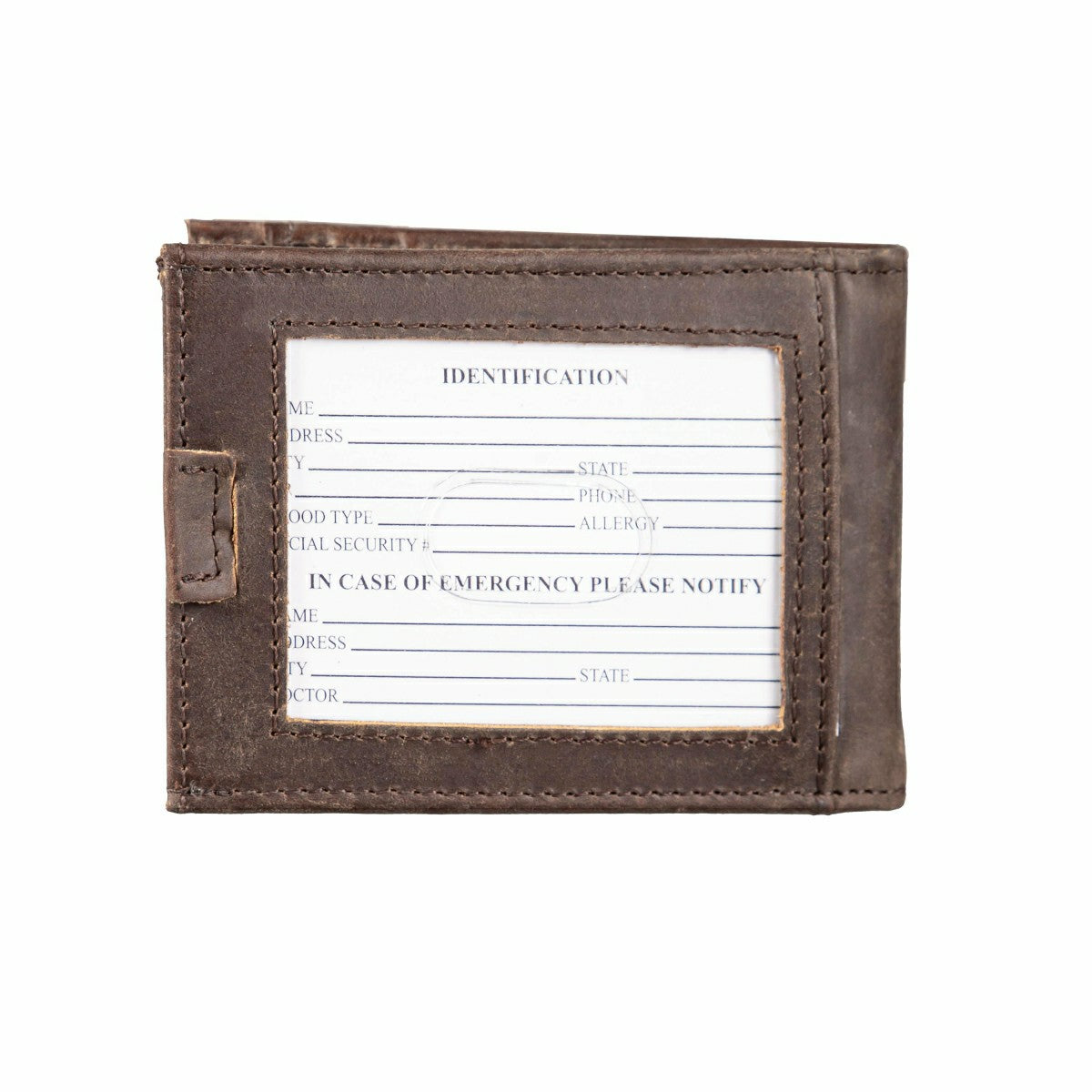Seattle Mariners Front Pocket Wallet w/ RFID Blocking Brown