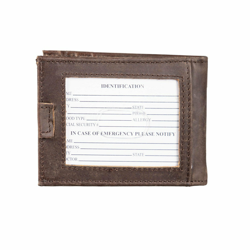 Seattle Mariners Front Pocket Wallet w/ RFID Blocking Brown